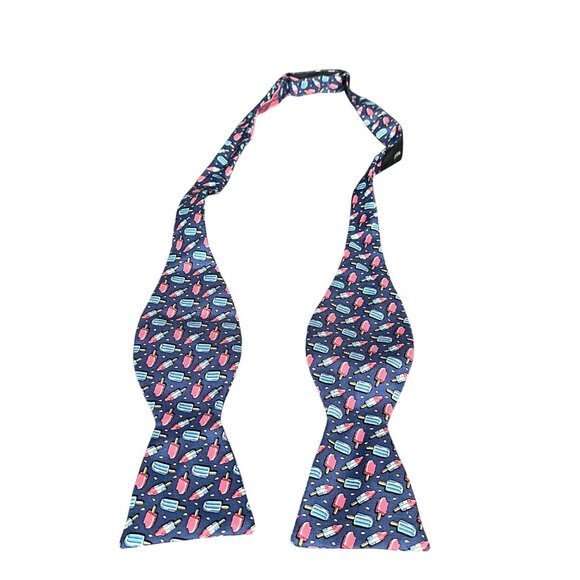 Vineyard Vines Martha's Vineyard Mens Silk Adjustable Bowtie Blue Popsicle - Picture 1 of 4